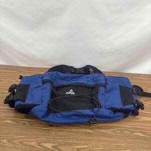 EMS Fanny Pack Large Nylon Waist Bum Bag Mltpl Pockets Bottle Holder Camping